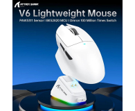 Attack Shark V6 Ultra-Light Tri-Mode czarna - 1472690 - zdjęcie 4